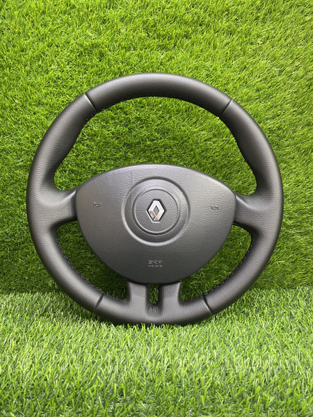 Оплетка на руль для автомобиля Renault Clio Carbon Grey(Рено Клио ...