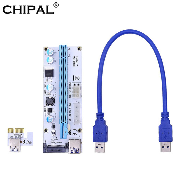 Riser PCI-E удлинитель CHIPAL VER008S райзер для видеокарты PCI Express ...