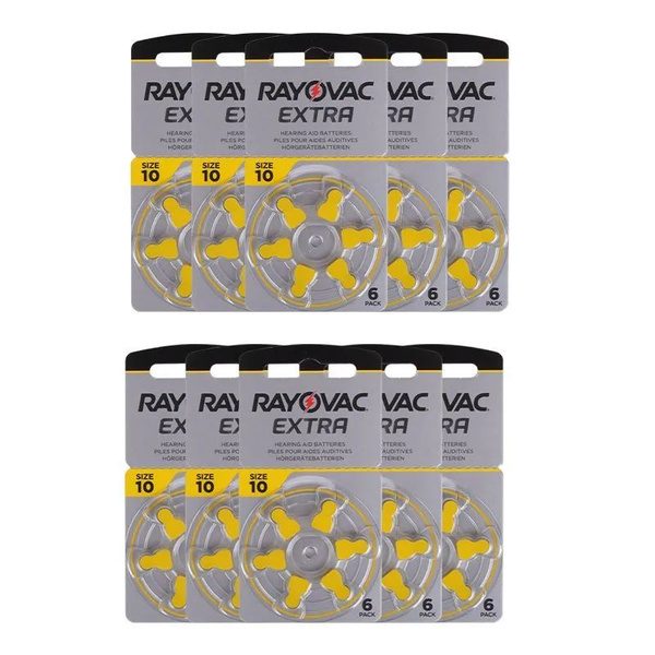 Батарейка PR70 (ZA10, V10, DA230), Воздушно-цинковый тип, 1,4 В, 60 шт ...