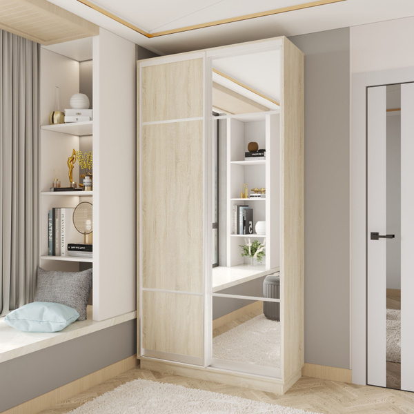 Шкаф-купе НК мебель шкаф FIX 2х дверный*, 120x45x240 см - купить по ...