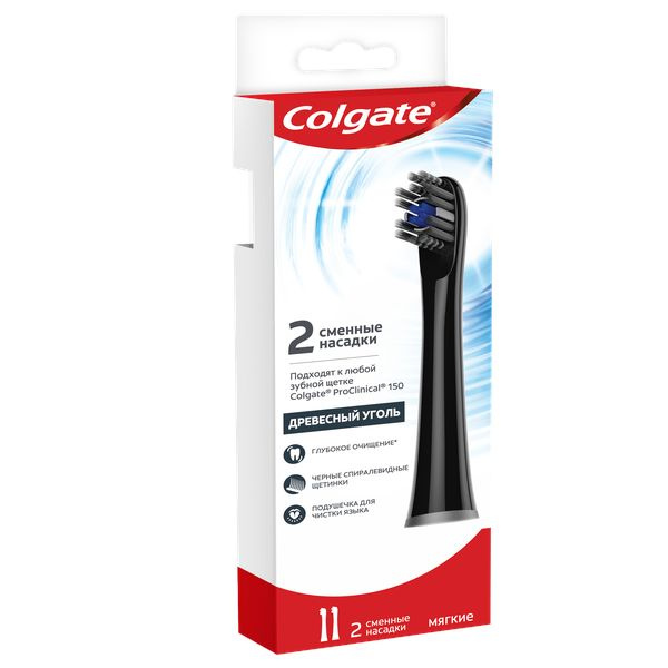 Colgate Сменные насадки для электрической зубной щетки, мягкая, 2 ...