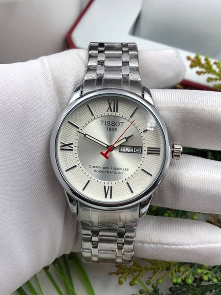 Мужские наручные часы TISSOT с металлическим ремешком в подарочной ...