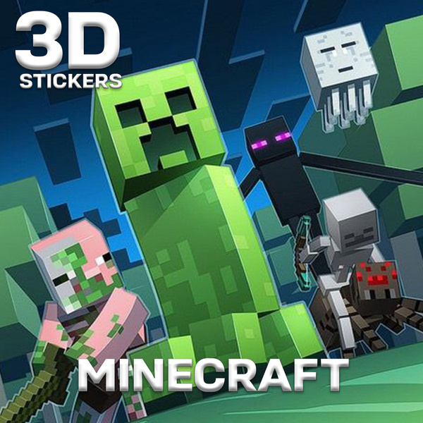 Характеристики 3д стикеры Minecraft 3D наклейки на телефон подробное ...