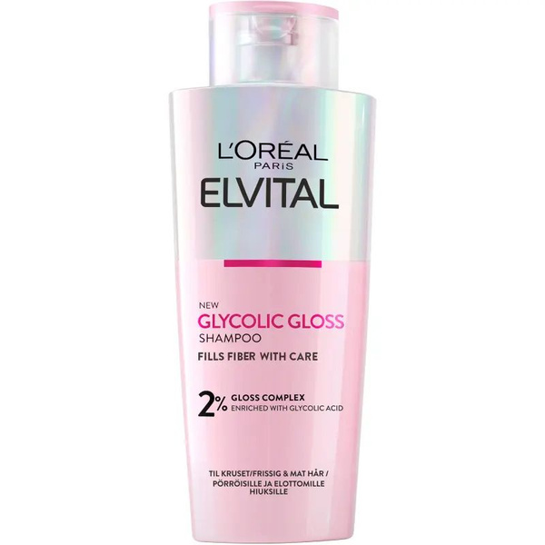 L'Oral Paris Гликолиевый Шампунь Elvital Glycolic Gloss для блеска 200 ...