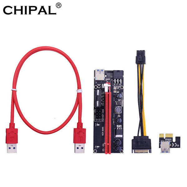 4 шт. PCI-E райзер для видеокарты CHIPAL VER009S 009S Riser PCIE ...