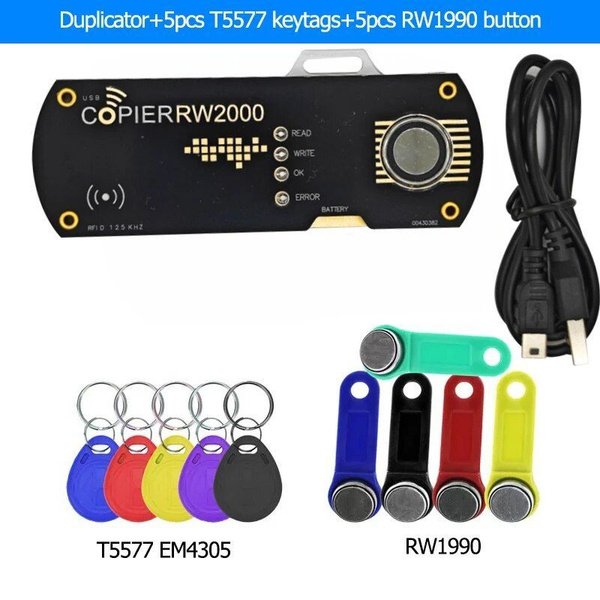 RW2000 TM RFID репликатор, копировальный и контактный ключ памяти ...