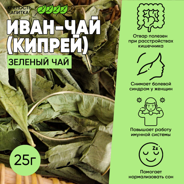 Иван-чай зеленый, кипрей листовой, бодрящий напиток 25г, ChaiHochu ...