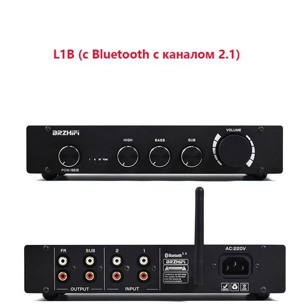Чистый предусилитель класса A для HIFI Bluetooth 5.0 Низкочастотный ...