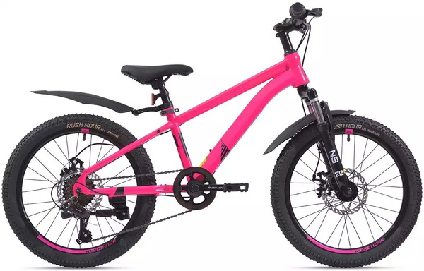 Велосипед RUSH HOUR NX 205 DISC ST 20 дюйм 2021 11 дюймов розовый ...