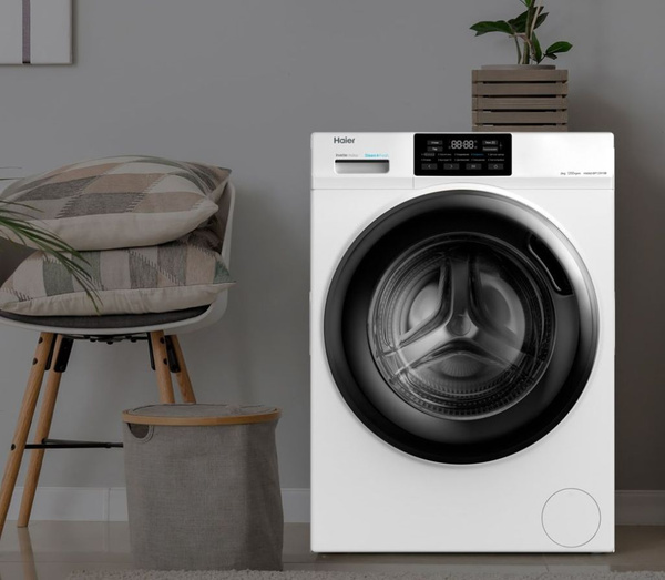 Стиральная машина автомат Узкая Haier HW60-BP12919B, фронтальная ...