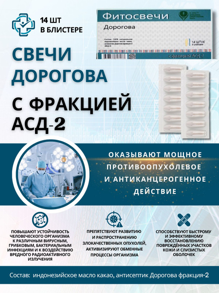 Свечи Дорогова с фракцией АСД-2, 14 шт. - купить с доставкой по ...