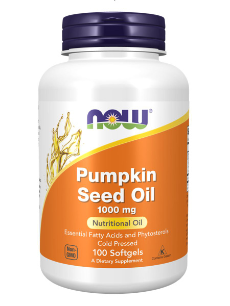 Характеристики Экстракт из семечек тыквы NOW Pumpkin Seed Oil 1000мг ...