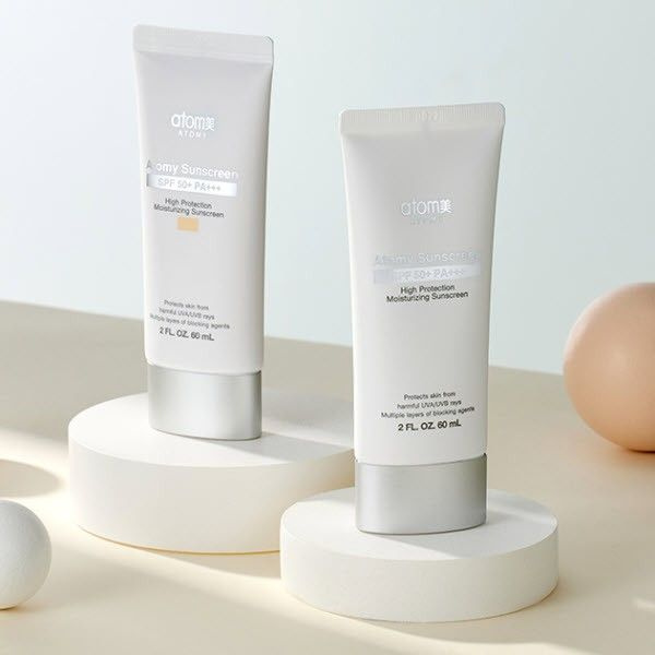 Солнцезащитный крем Атоми Sunscreen SPF 50 для лица и тела, белый 60 мл ...