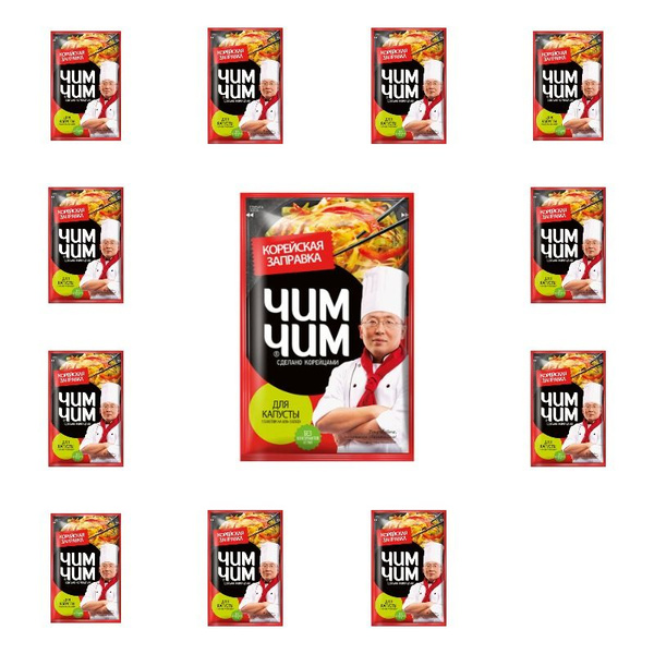 ЧИМ-ЧИМ Заправка Корейская для капусты, 60 г, 12 шт - купить с ...
