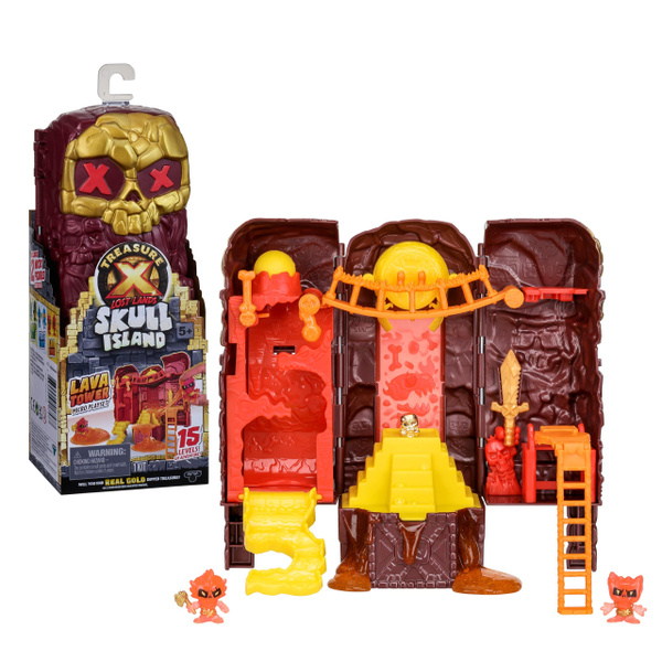 Treasure X Lost Lands Skull Island Swamp Lava Frost Tower Playset, 15 ...