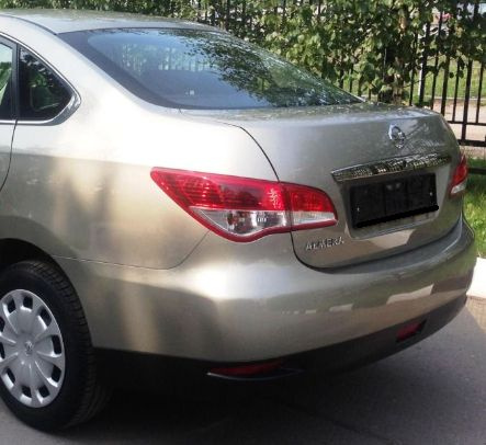 Бампер задний Nissan Almera G15 Ниссан Альмера (2012-2018) KNM-БЕЖЕВЫЙ ...