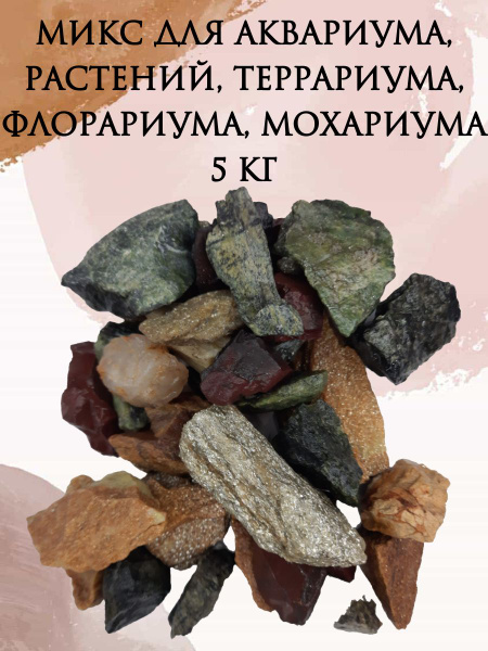 Камни натуральные грунт / Микс для аквариума, растений, террариума ...