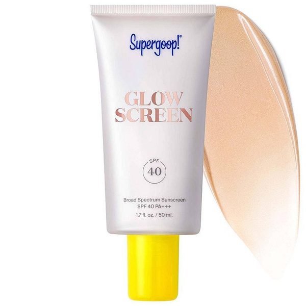 Supergoop! Солнцезащитный крем Glowscreen SPF 40 с гиалуроновой ...