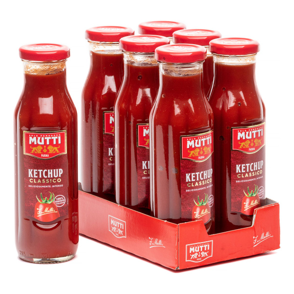 Кетчуп томатный MUTTI Classico, 6 шт по 300 г стеклянная бутылка ...