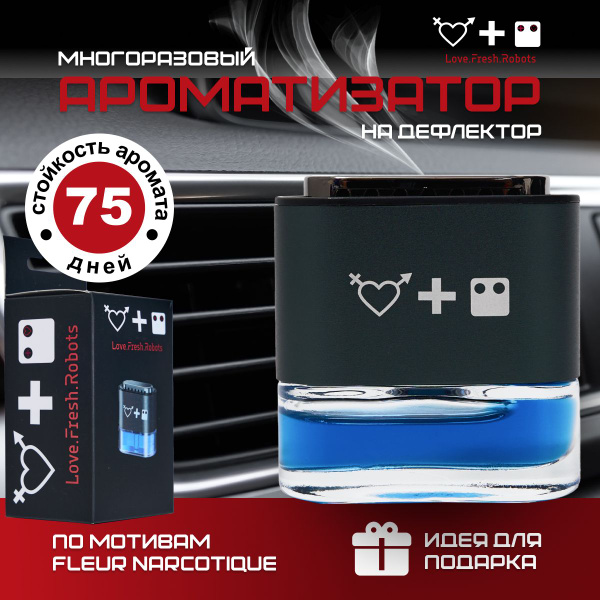 Ароматизатор в машину на дефлектор бренда Love.Fresh.Robots - купить с ...
