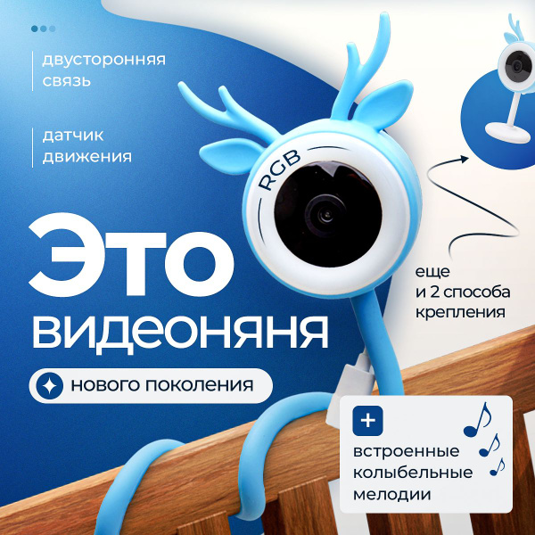 Видеоняня беспроводная Wi-Fi IP, baby monitor,камера видеонаблюдения ...