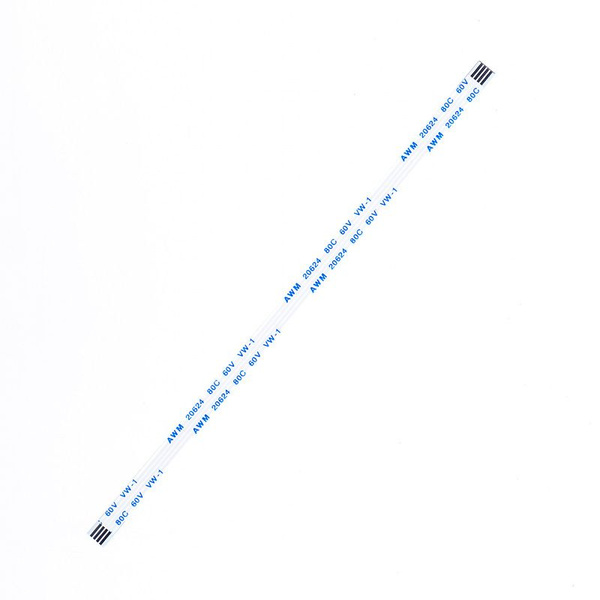 Шлейф FFC 4-pin Шаг 1.0mm Длина 15cm Прямой A-A AWM 20624 80C 60V VW-1 ...
