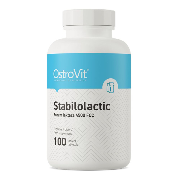 OstroVit Stabilolactic, Ферменты для пищеварения, 100 таблеток, Лактаза ...