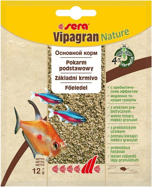 Vipagran 12гр. гранулированный корм для декоративных рыб - купить с ...