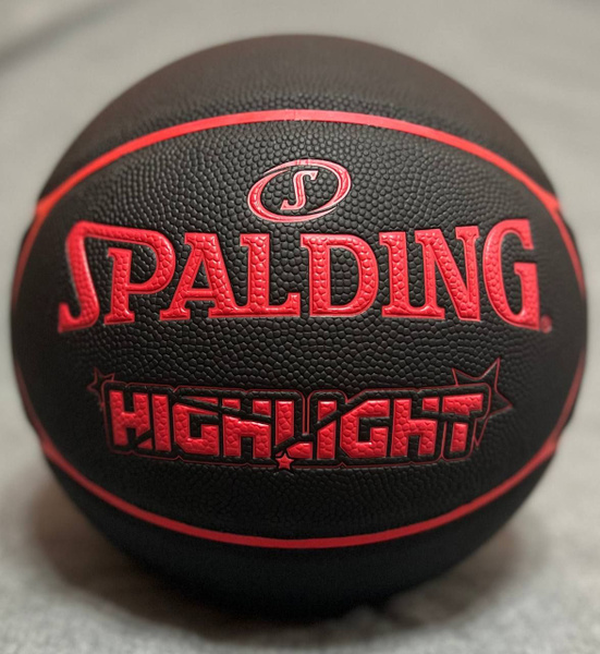 Мяч баскетбольный Spalding HIGHLIGHT. Indoor/Outdoor, 7 размер, красный ...