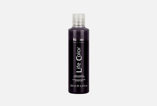 Оттеночный шампунь для волос, Графитовый серый Kapous Toning shampoo ...
