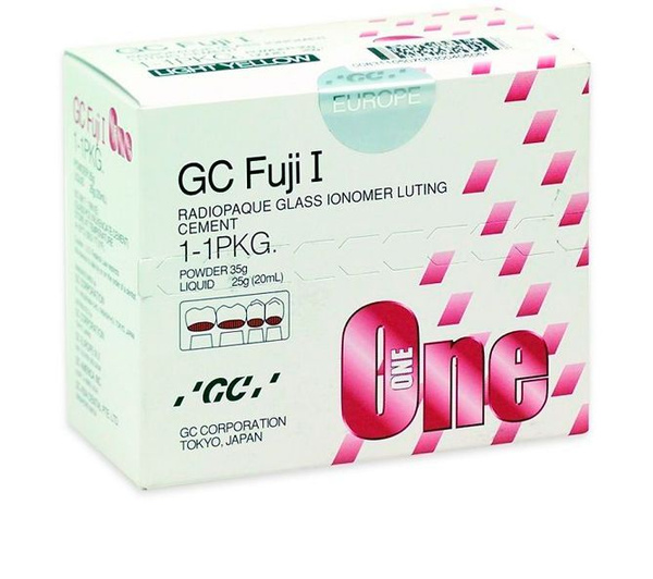 Фуджи 1 Fuji I - стеклоиономерный цемент для фиксации (35 г порошка ...