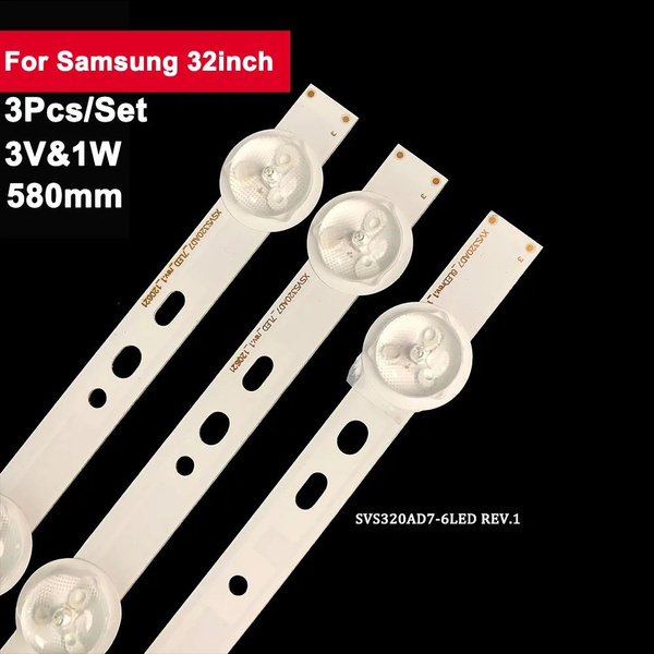 3 шт. Samsung 32 дюйма-3 шт./компл. 580 мм светодиодная лента для ...