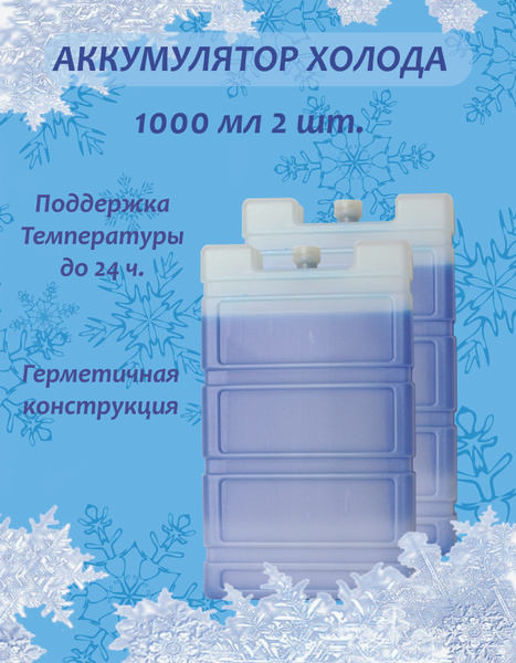 Аккумулятор холода объем 1000 мл, 2 шт. - купить с доставкой по ...