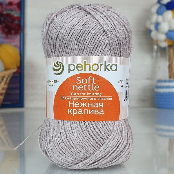 Пряжа Пехорка НЕЖНАЯ КРАПИВА 1569 вешенки (5 мотков) - купить с ...