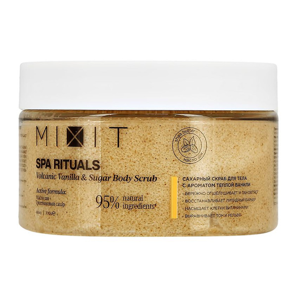 Скраб для тела MIXIT SPA RITUALS сахарный с ароматом теплой ванили 300 ...