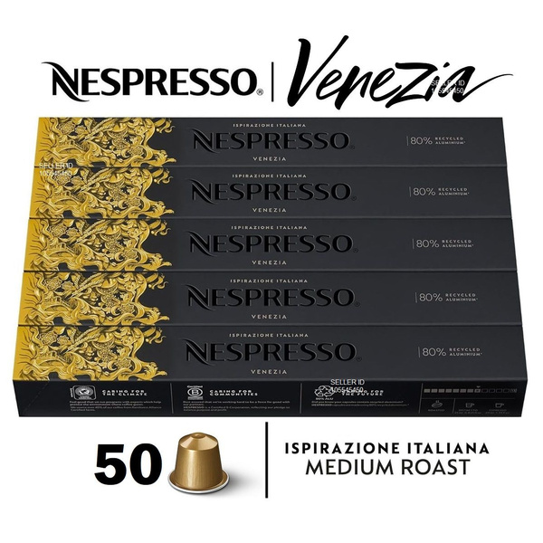 Набор кофе Nespresso VENEZIA, 50 капсул (5 упаковок) - купить с ...