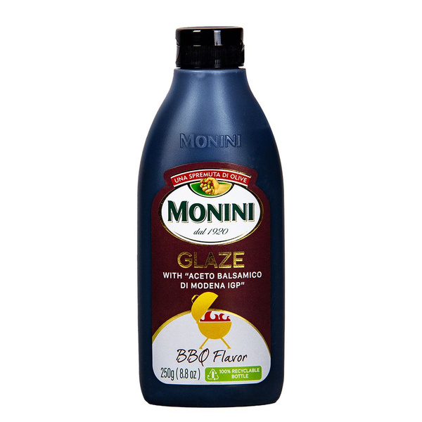 Соус бальзамический Monini Balsamic Glaze со вкусом барбекю (глазурь ...