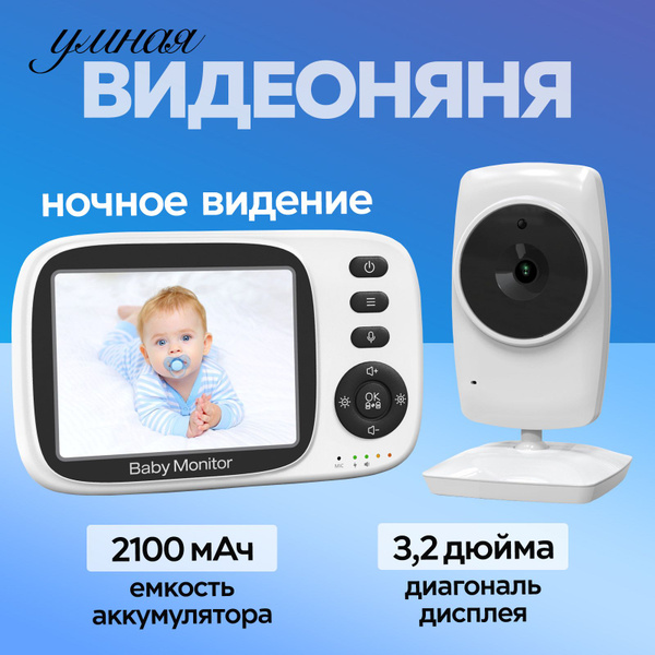 Видеоняня беспроводная с монитором / Радионяня с камерой - купить с ...
