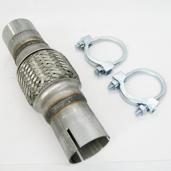 Гофра глушителя с хомутами 45 x100x200 усиленная треxслойная inner ...