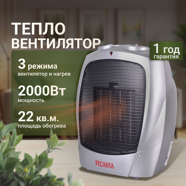 Тепловентилятор напольный Ресанта, 1800 Вт, до 22 м2 - купить с ...