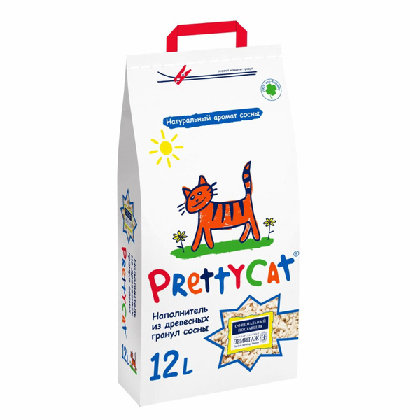Наполнитель для кошачьего туалета Pretty Cat, древесный , 10 кг ...