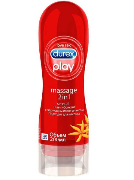 Дюрекс, гель-смазка Play Massage 2 in 1 Sensual с чарующим Иланг ...