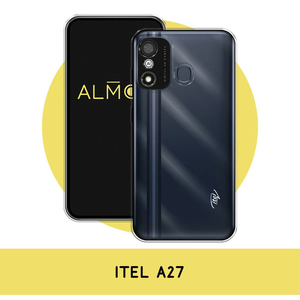Силиконовый чехол на Itel A27 / Ител А27, прозрачный - купить с ...