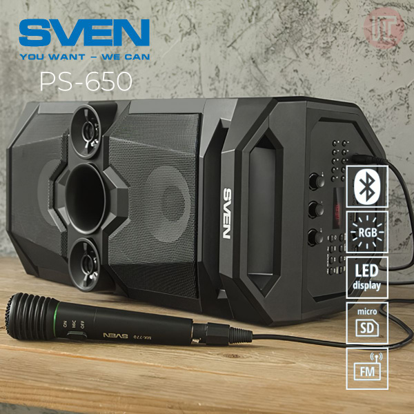 Беспроводная колонка Sven PS-650 - купить по доступным ценам в интернет ...