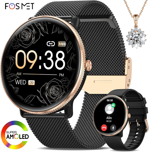 Купить смарт-часы FOSMET Умные женские часы-S61, экран 1.39" - купить ...