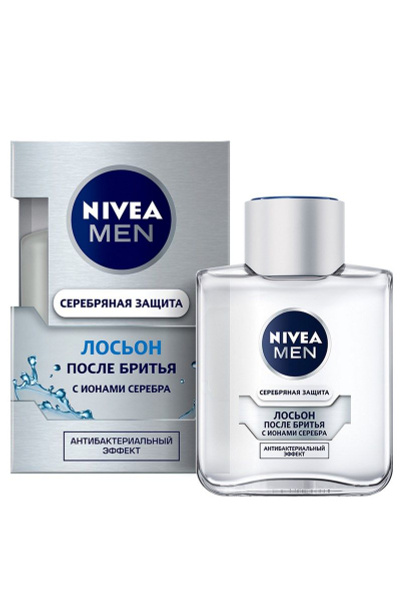 Лосьон после бритья Nivea Men Серебряная защита, 100мл, 4 штуки ...
