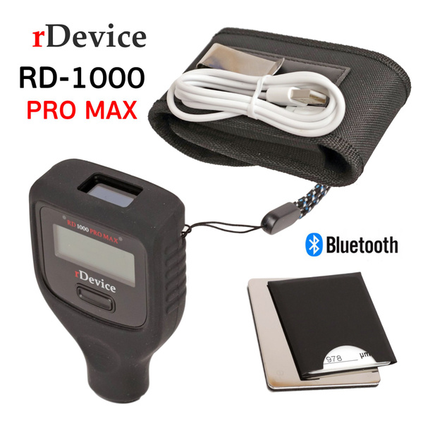 Толщиномер rDevice RD-1000 Pro MAX (max 6мм; bluetooth; 2 LCD) цинк ...
