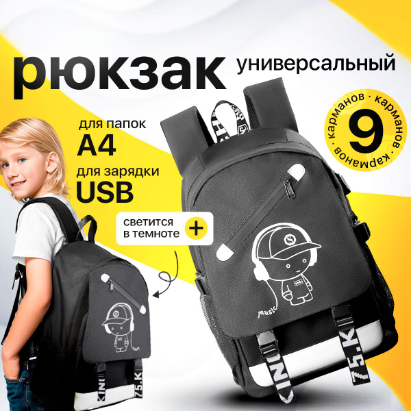 Рюкзак школьный ортопедический с анатомической спинкой для девочек и ...