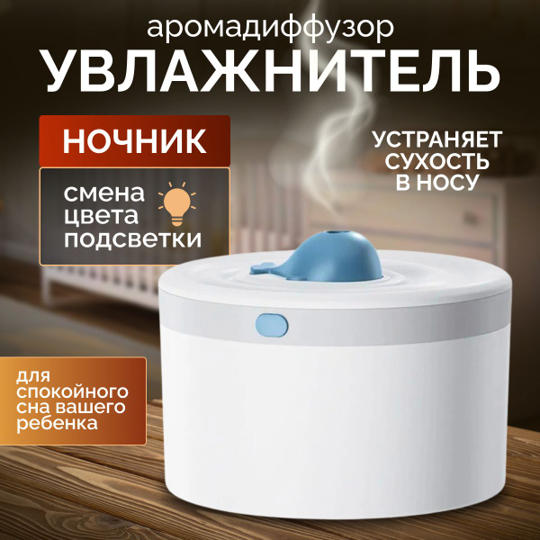 Увлажнитель воздуха для дома, аромадиффузор, xiaomi humidifier 1,5 л ...