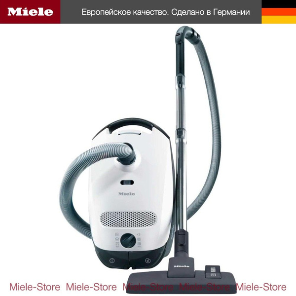 Бытовой пылесос для дома Miele с мешком SBAD3 Classic C1 белый лотос ...